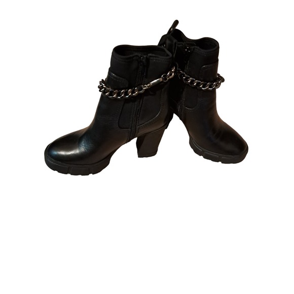 New-GORGEOUS AND SASSY! Aldo Bolder Ankle Chain Platform Boots Sz 8 - Picture 15 of 16